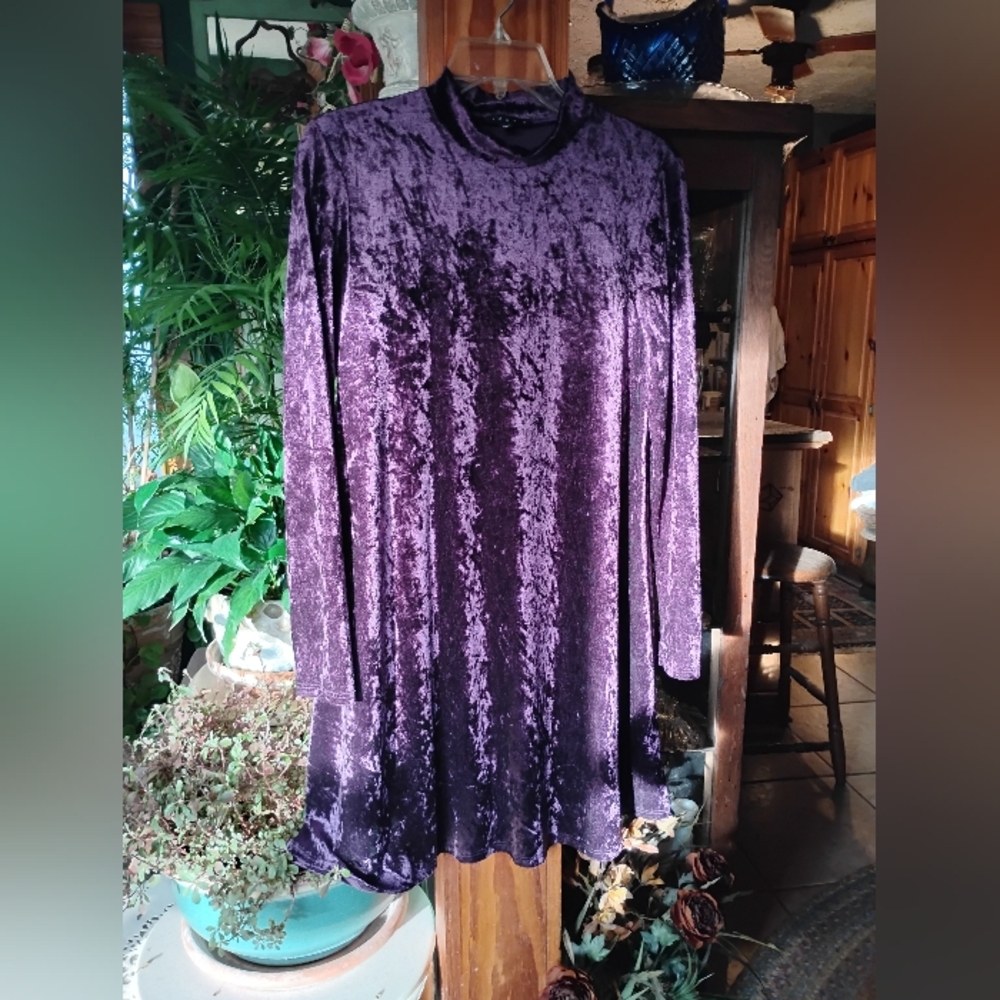 Crushed Velour Dress